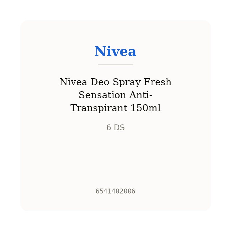 Nivea Deo Spray Fresh Sensation Anti-Transpirant 150ml