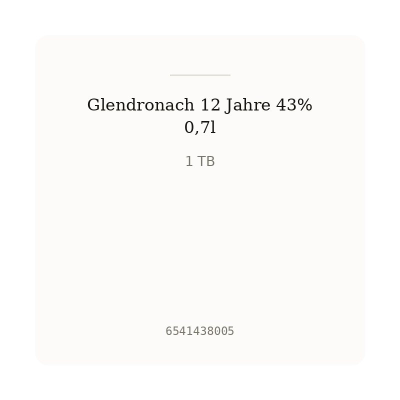 Glendronach 12 Jahre 43% 0,7l