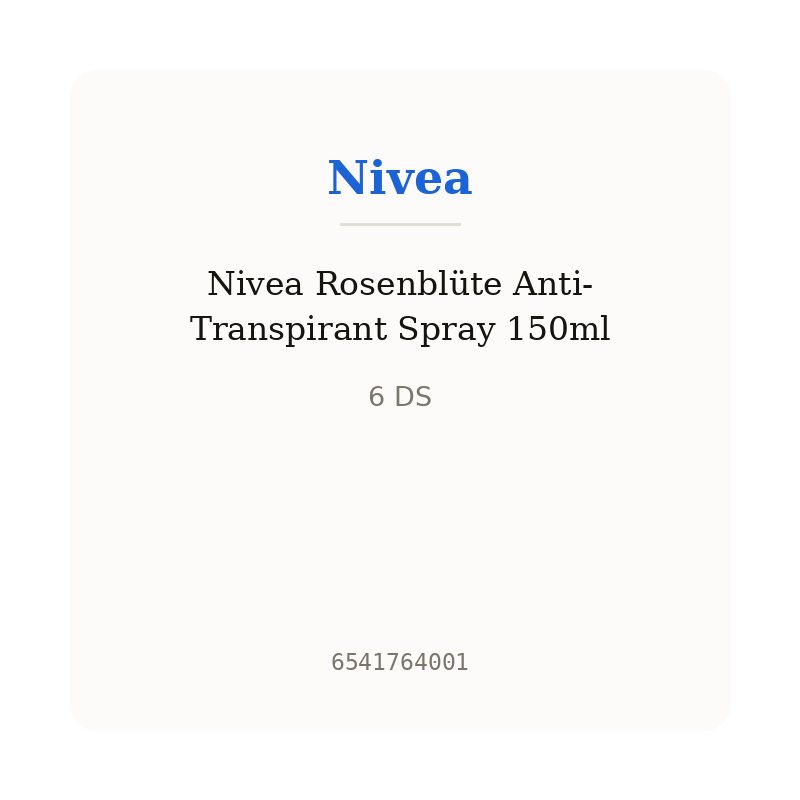 Nivea Rosenblüte Anti-Transpirant Spray 150ml