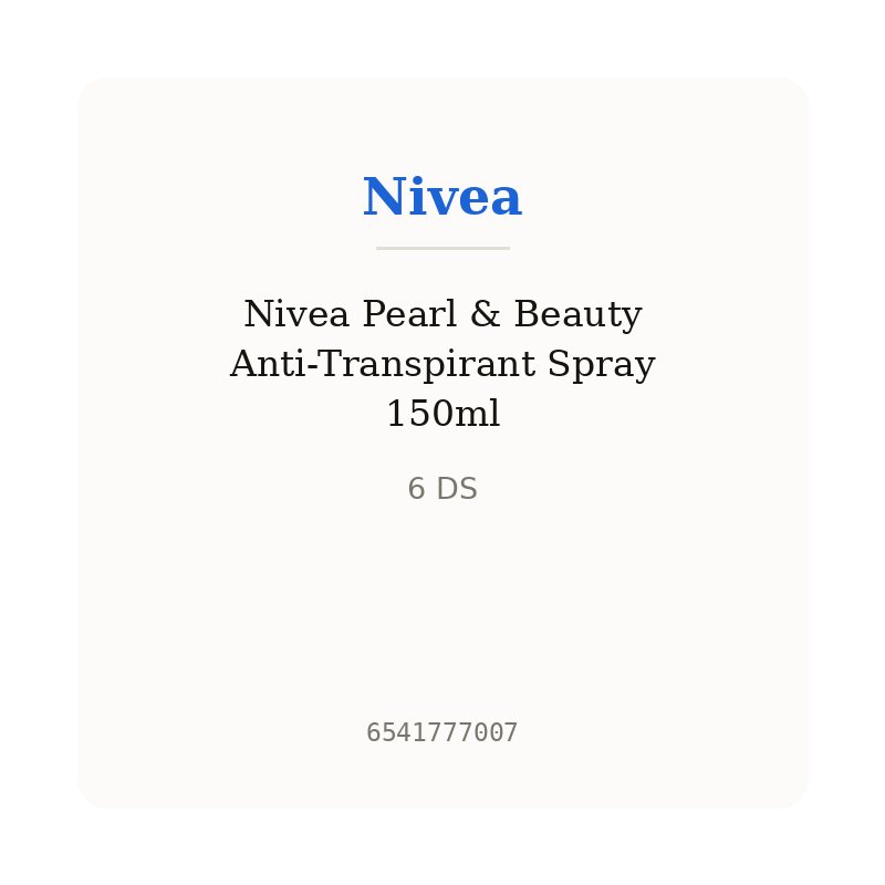 Nivea Pearl & Beauty Anti-Transpirant Spray 150ml