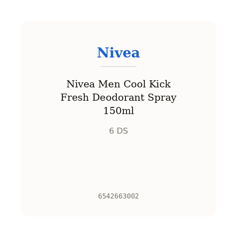 Nivea Men Cool Kick Fresh Deodorant Spray 150ml