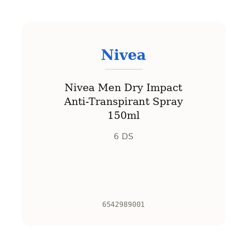 Nivea Men Dry Impact Anti-Transpirant Spray 150ml