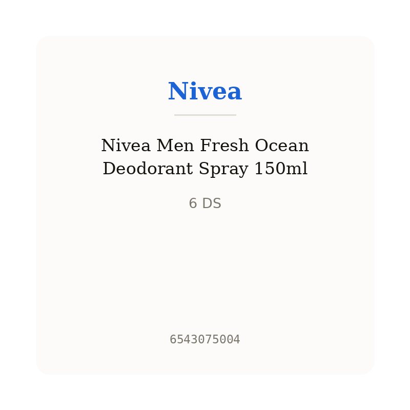 Nivea Men Fresh Ocean Deodorant Spray 150ml