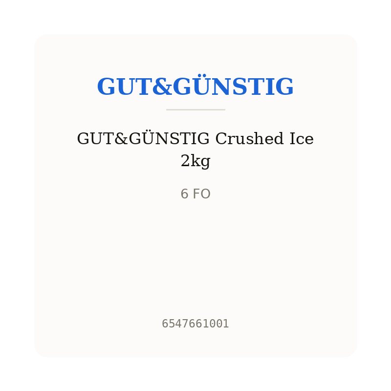GUT&GÜNSTIG Crushed Ice 2kg