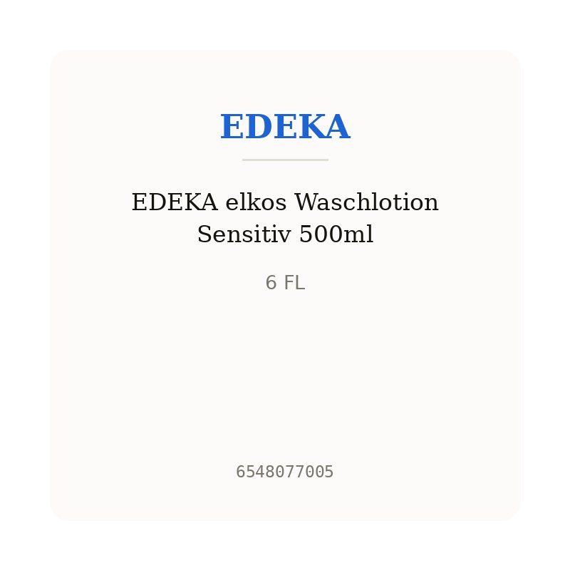 EDEKA elkos Waschlotion Sensitiv 500ml