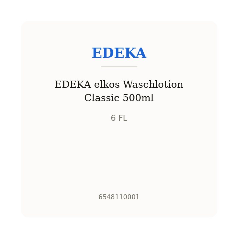 EDEKA elkos Waschlotion Classic 500ml