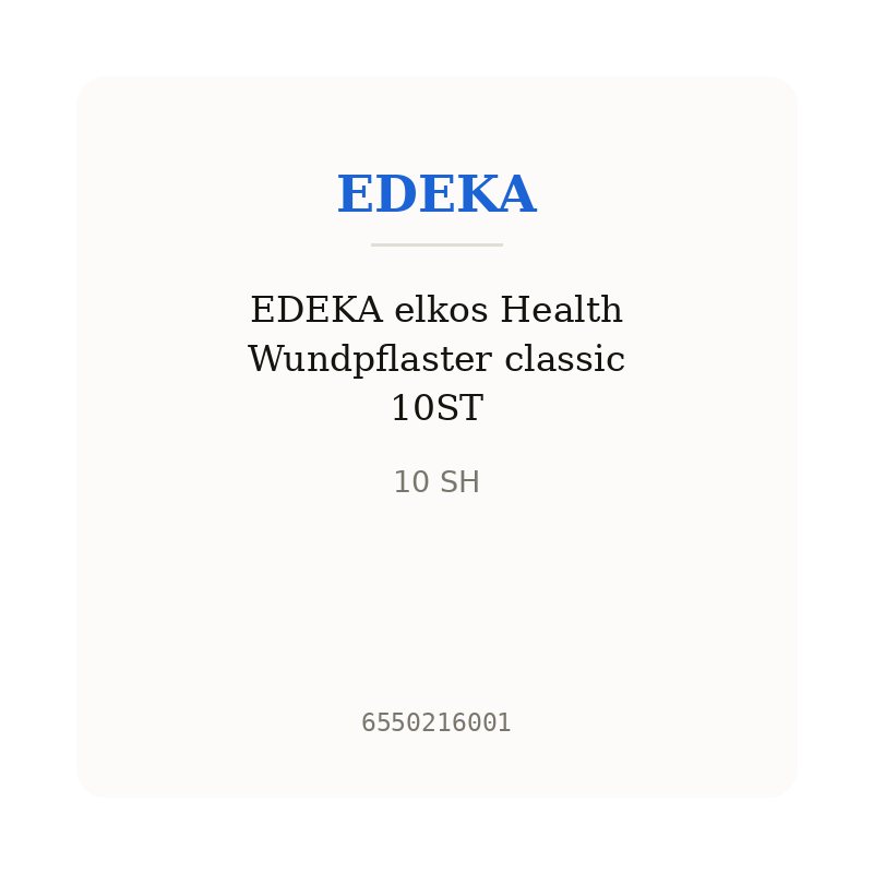 EDEKA elkos Health Wundpflaster classic 10ST