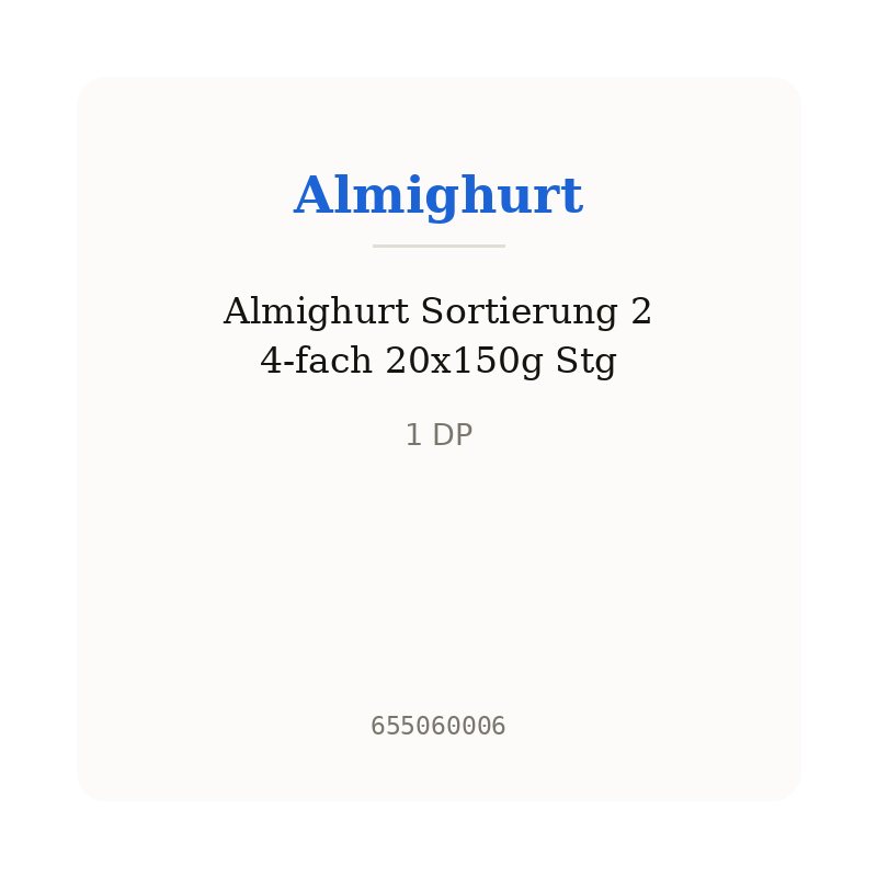 Almighurt Sortierung 2 4-fach 20x150g Stg