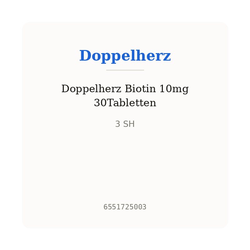 Doppelherz Biotin 10mg 30Tabletten