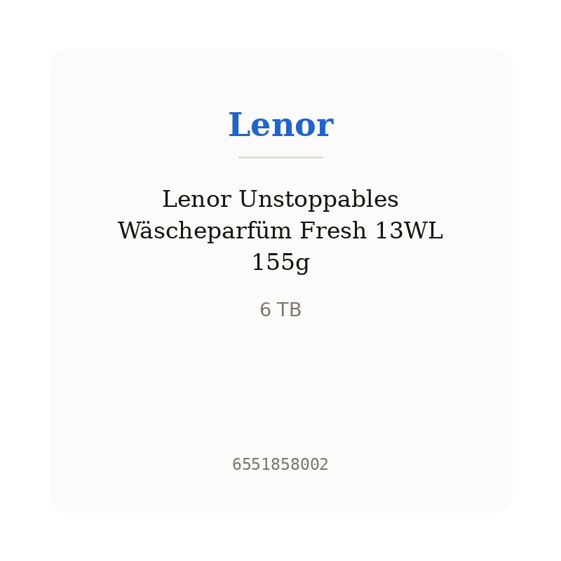 Lenor Unstoppables Wäscheparfüm Fresh 13WL 155g