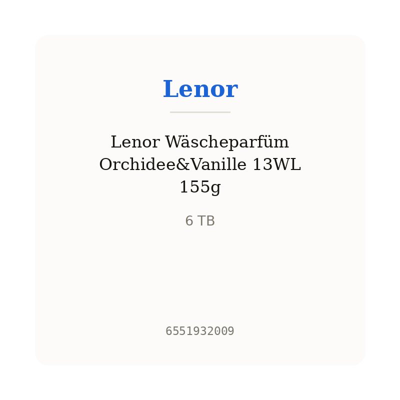 Lenor Wäscheparfüm Orchidee&Vanille 13WL 155g