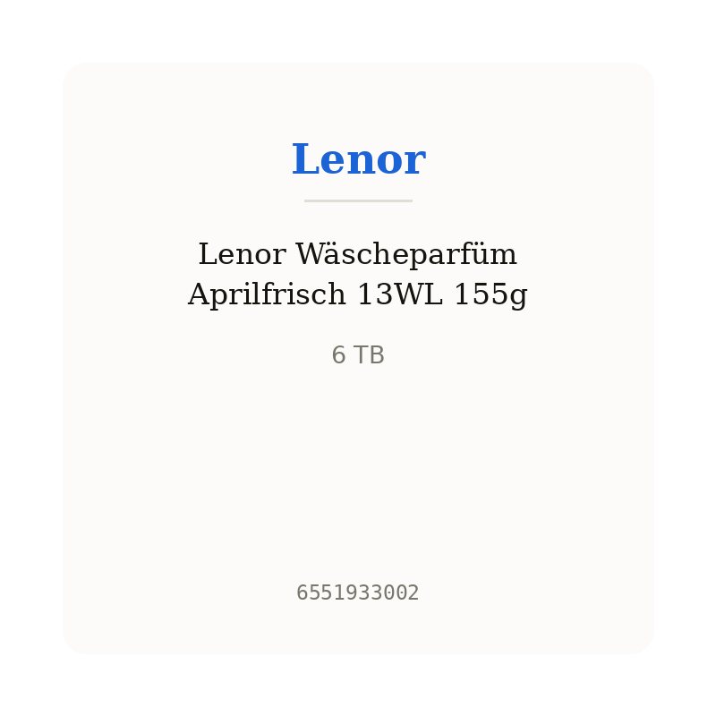 Lenor Wäscheparfüm Aprilfrisch 13WL 155g