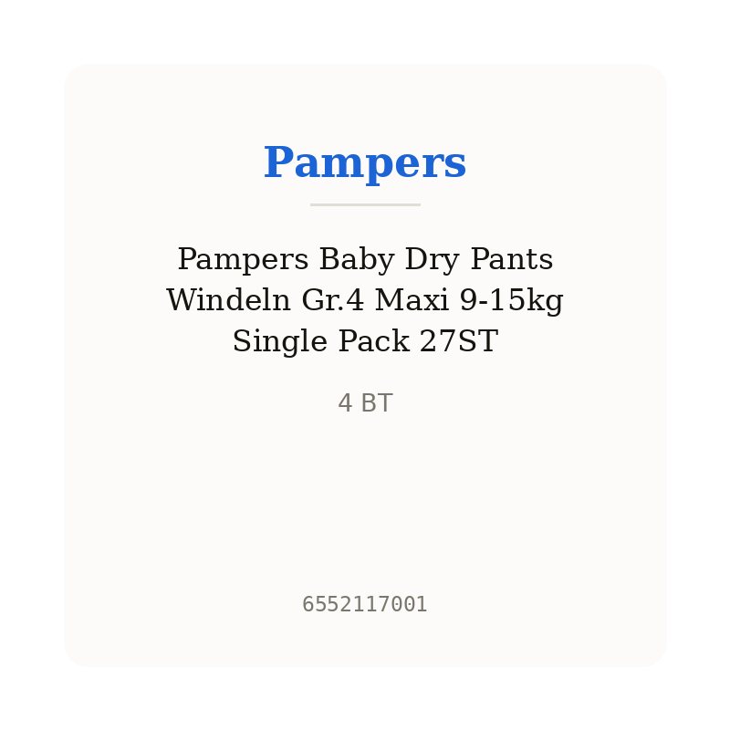 Pampers Baby Dry Pants Windeln Gr.4 Maxi 9-15kg Single Pack 27ST