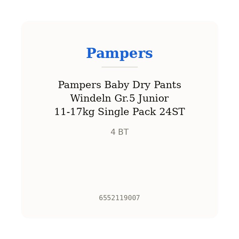 Pampers Baby Dry Pants Windeln Gr.5 Junior 11-17kg Single Pack 24ST