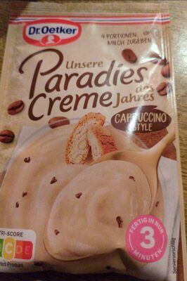 Dr.Oetker Paradies Creme des Jahres Cappuccino Style 55g