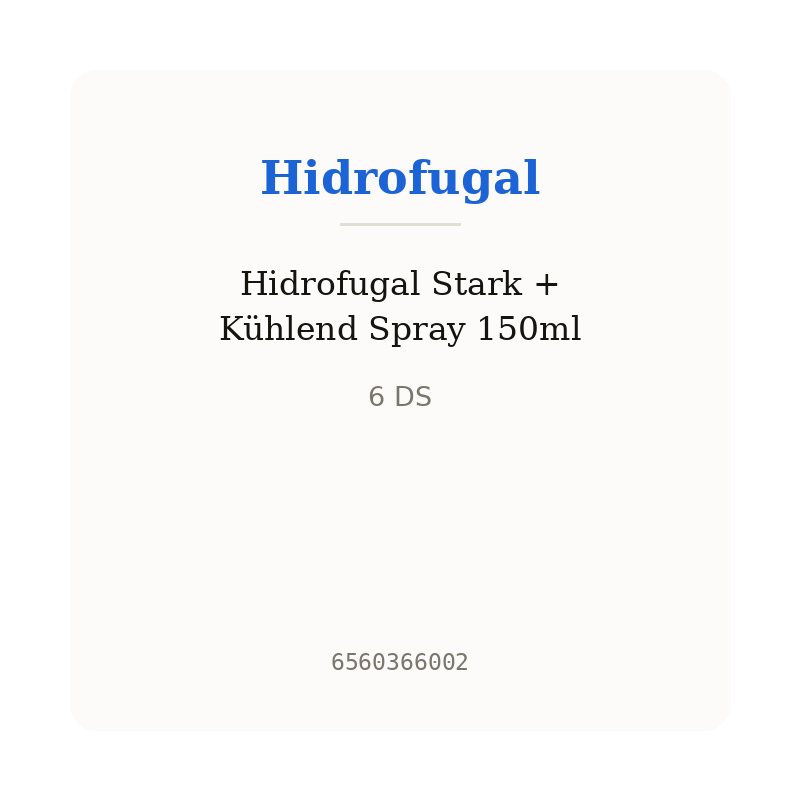 Hidrofugal Stark + Kühlend Spray 150ml