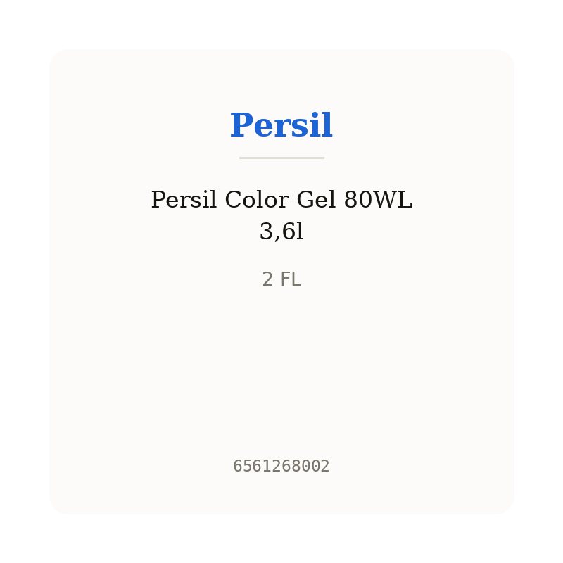 Persil Color Gel 80WL 3,6l