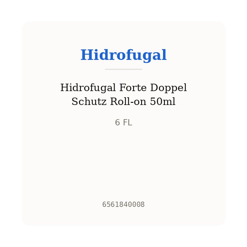 Hidrofugal Forte Doppel Schutz Roll-on 50ml