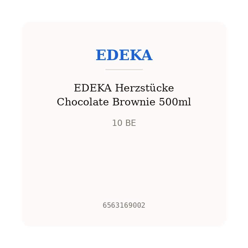 EDEKA Herzstücke Chocolate Brownie 500ml