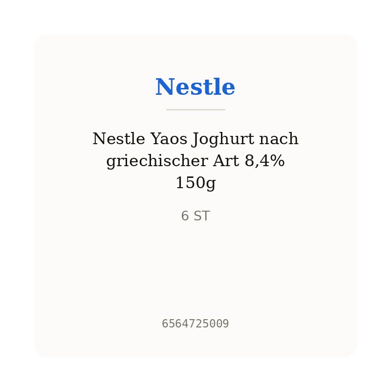 Nestle Yaos Joghurt nach griechischer Art 8,4% 150g