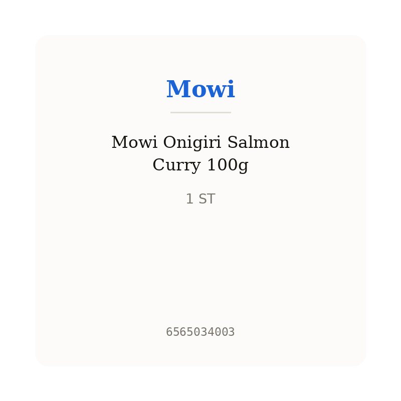 Mowi Onigiri Salmon Curry 100g