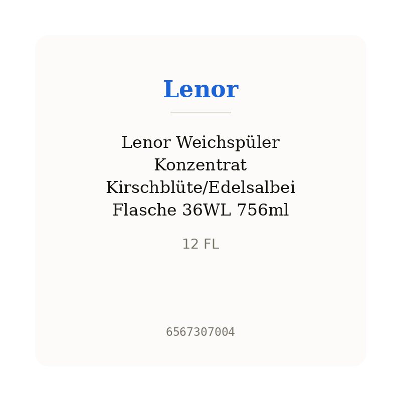Lenor Weichspüler Konzentrat Kirschblüte/Edelsalbei Flasche 36WL 756ml