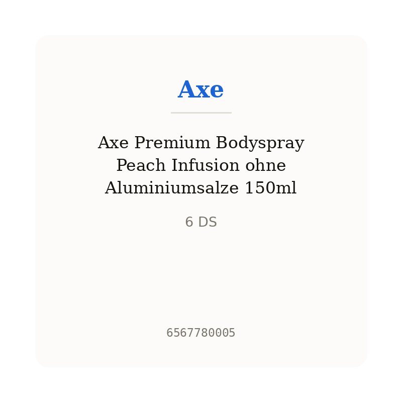 Axe Premium Bodyspray Peach Infusion ohne Aluminiumsalze 150ml