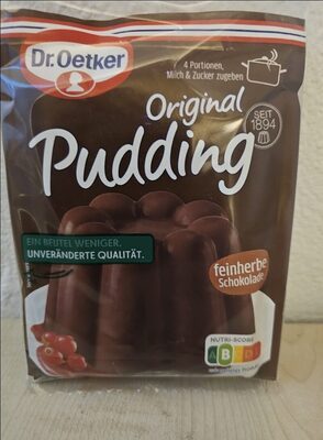 Dr.Oetker Original Pudding Schokolade feinherb für 1l 2ST 96,6g