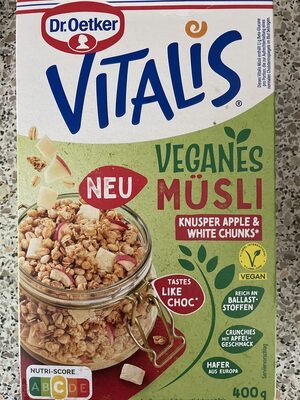 Dr.Oetker Vitalis Vegan Knusper Apple White Chunks 400g