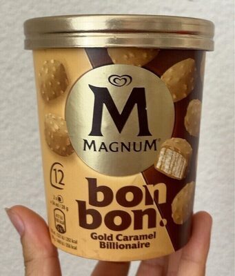 Langnese Magnum Bonbon Gold Caramel Billionaire 12ST204ml
