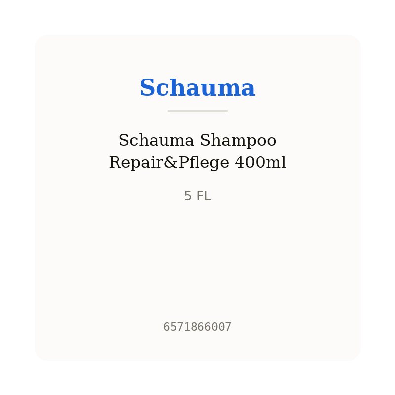 Schauma Shampoo Repair&Pflege 400ml