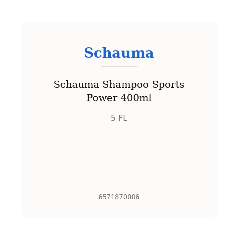 Schauma Shampoo Sports Power 400ml