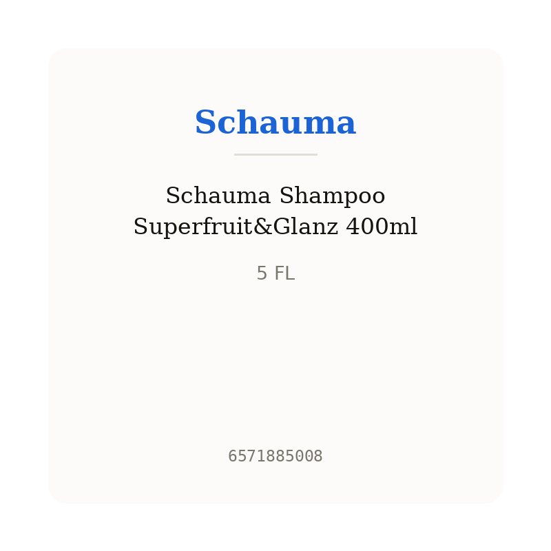 Schauma Shampoo Superfruit&Glanz 400ml