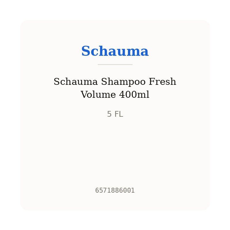 Schauma Shampoo Fresh Volume 400ml