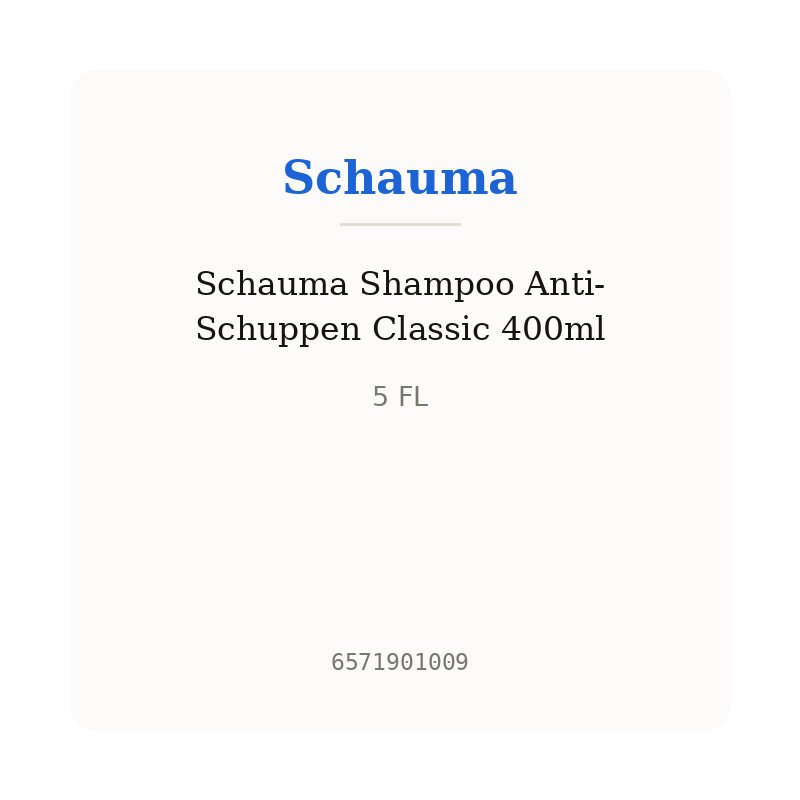 Schauma Shampoo Anti-Schuppen Classic 400ml