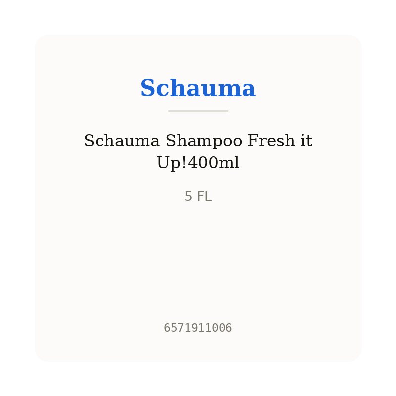Schauma Shampoo Fresh it Up!400ml