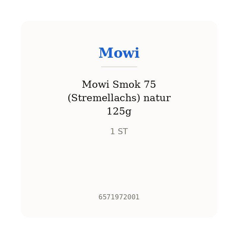 Mowi Smok 75 (Stremellachs) natur 125g