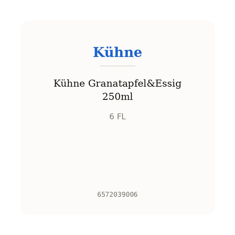 Kühne Granatapfel&Essig 250ml