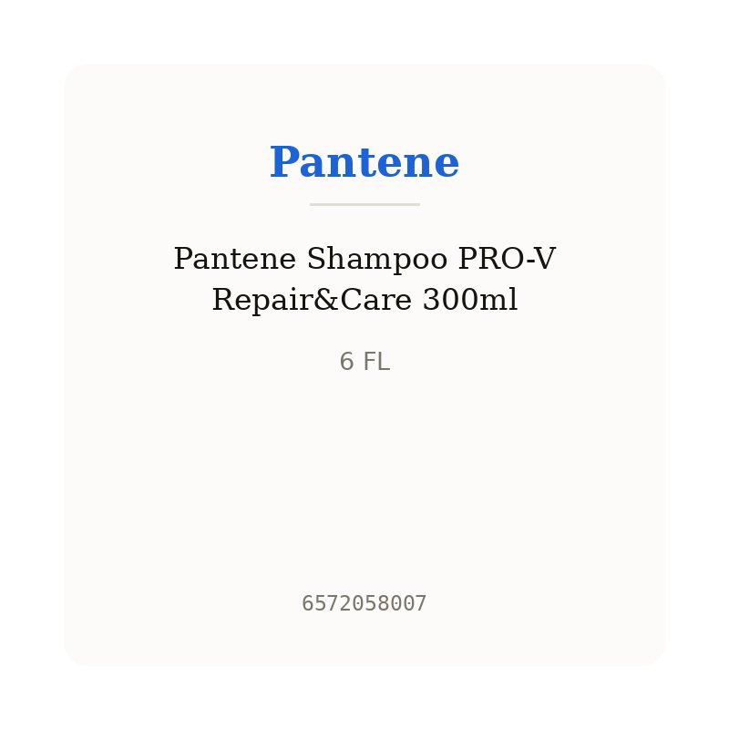 Pantene Shampoo PRO-V Repair&Care 300ml