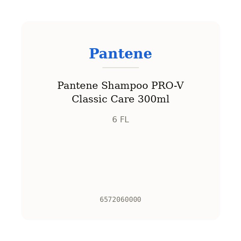 Pantene Shampoo PRO-V Classic Care 300ml