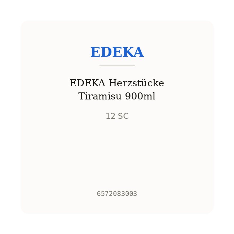 EDEKA Herzstücke Tiramisu 900ml