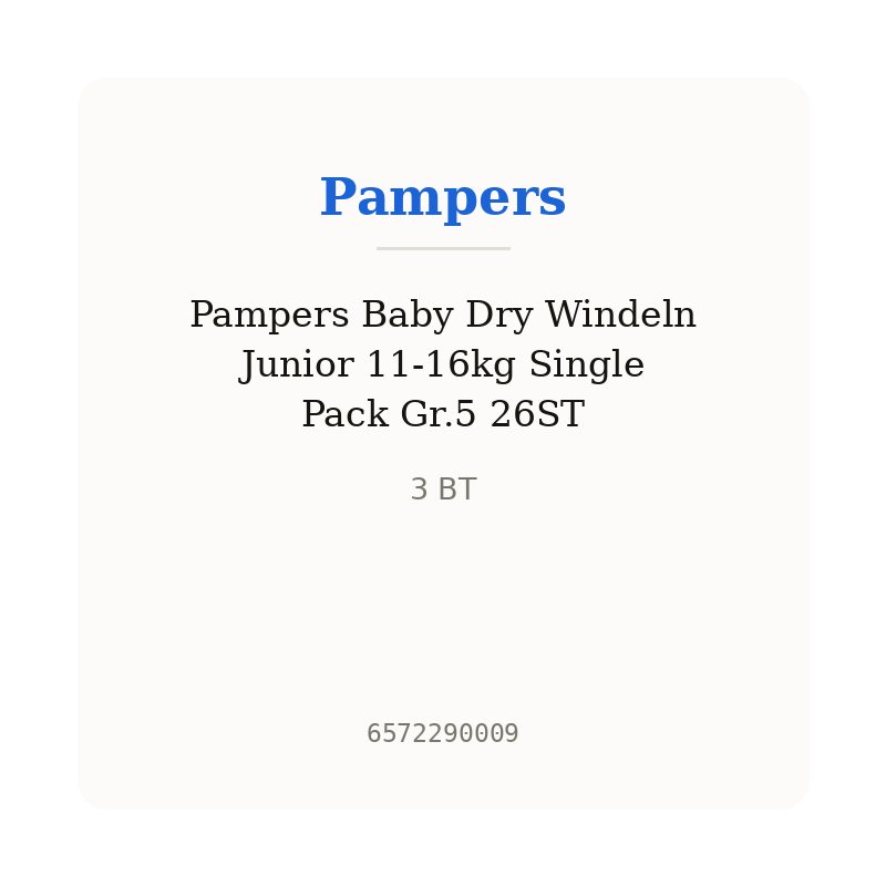 Pampers Baby Dry Windeln Junior 11-16kg Single Pack Gr.5 26ST
