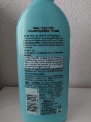Garnier Ambre Solaire Apres Milch 400ml