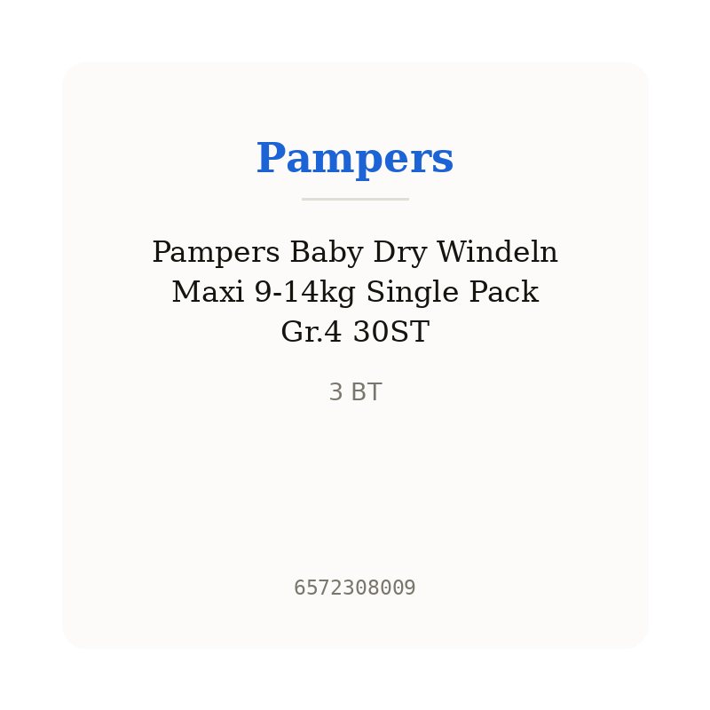 Pampers Baby Dry Windeln Maxi 9-14kg Single Pack Gr.4 30ST