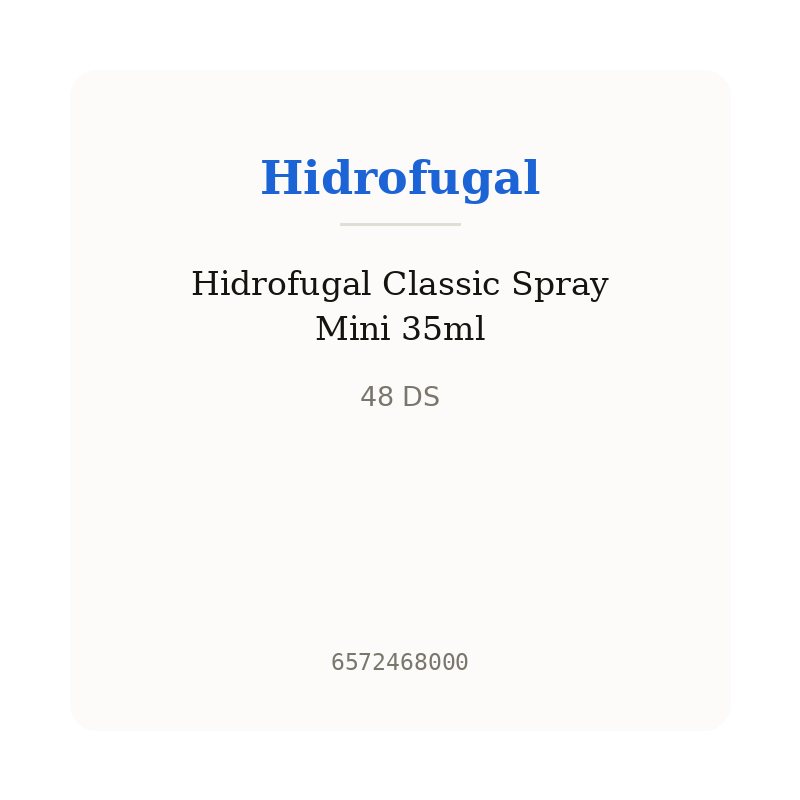Hidrofugal Classic Spray Mini 35ml