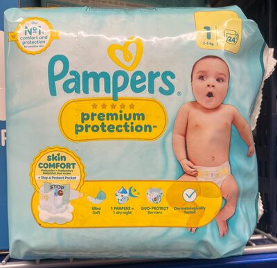 Pampers Premium Protection New Baby Windeln Newborn 2-5kg Gr.1 Single Pack 24ST