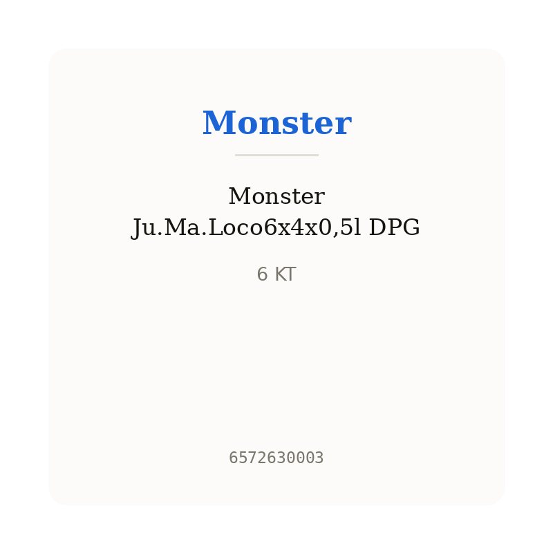 Monster Ju.Ma.Loco6x4x0,5l DPG
