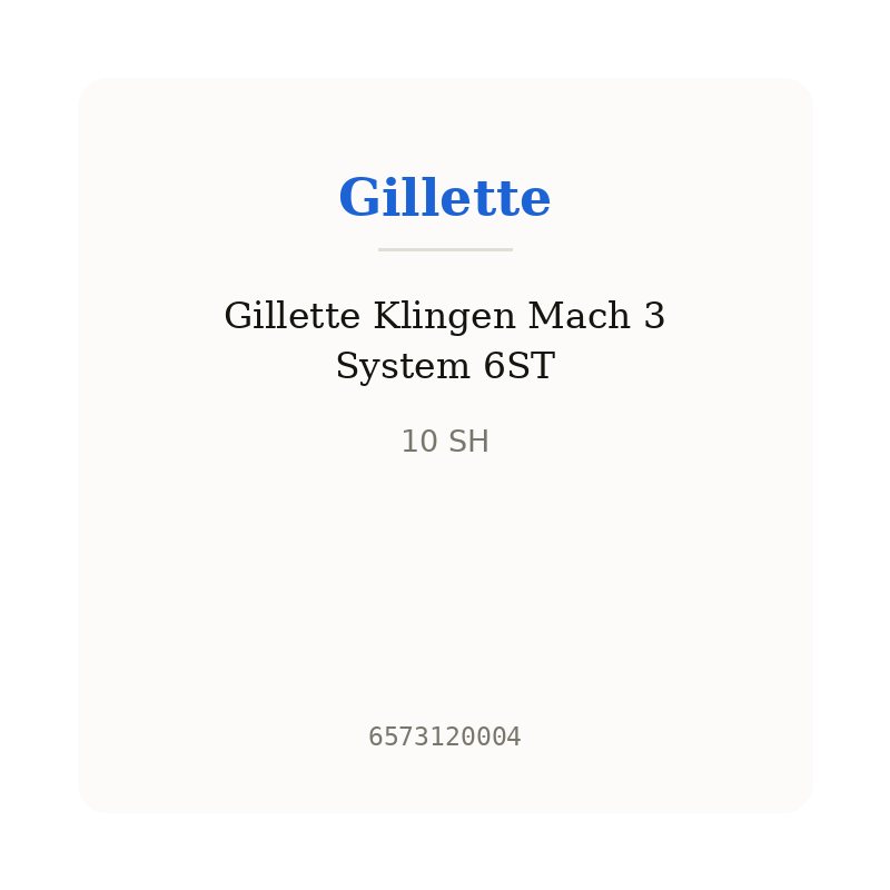 Gillette Klingen Mach 3 System 6ST