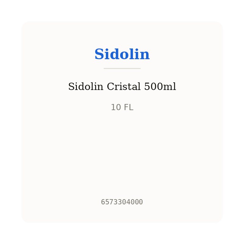Sidolin Cristal 500ml