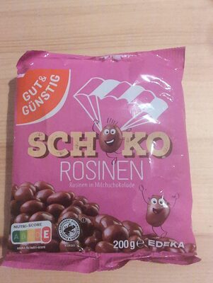 GUT&GÜNSTIG Schokolierte Rosinen 200g